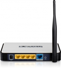 TP-LINK TL-WR543G je bezdrátový router poskytující propustnost bezdrátového spojení až do rychlosti 54 Mbit/s. Podporuje nejnovější standardy a to IEEE 802.11b a IEEE 802.11g, díky čipové sadě Marvell. K propojení s ostatními prvky sítě slouží interní 4-portový 10/100 Mbit/s router a jeden WAN port. O výstupní výkon se stará externí všesměrová anténa s výkonem 5 dBi, kterou je možno odpojit a nahradit ji vlastní. Tento přístupový bod podporuje šifrování 64/128/152-WEP. Napájení je řešeno přiloženým DC adaptérem s výstupním napětím 9V. Oproti modelu TL-WR542G nabízí navíc možnost běhu v režimu AP klienta. Velkou výhodou je odnímatelná OMNI anténa 5 dBi pro zvýšený dosah, která je součástí balení