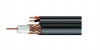 Koaxiální kabel 75-3,7, CU 0.81mm + 2x CU 0,9mm, útlum 2,75dB/100m při 10MHz, meděný oplet, PVC plášť 6,1mm, balení 305m/cívka 