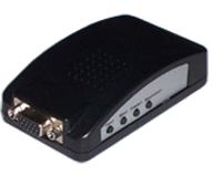 Převodník video/VGA LC073, rozlišení až 1024x768, OSD, průchozí pro PC,Video,S-video, DC 5V/1A