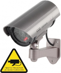 (Atrapa bezpečnostní kamery s IR LED a červenou LED