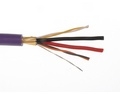 SUPERBUS AB01 Stíněný kabel 2x2 Cu drát Ø 0,5 mm, 2x Cu drát Ø 1 mm, PVC plášť (YCYJ 2+2P) je určený zejména pro rozvody sběrnicovách systému. Obsahuje 2 páry pro datové linky a jeden zesílený pár vodičů pro napájení modulů