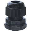 Průchodka kabelová pro vodiče prům. 6-12mm, PA6.6, IP68, závit PG, montážní otvor 20,4mm, černá