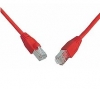 Patch kabel CAT5E SFTP PVC 3m červený snag-proof 